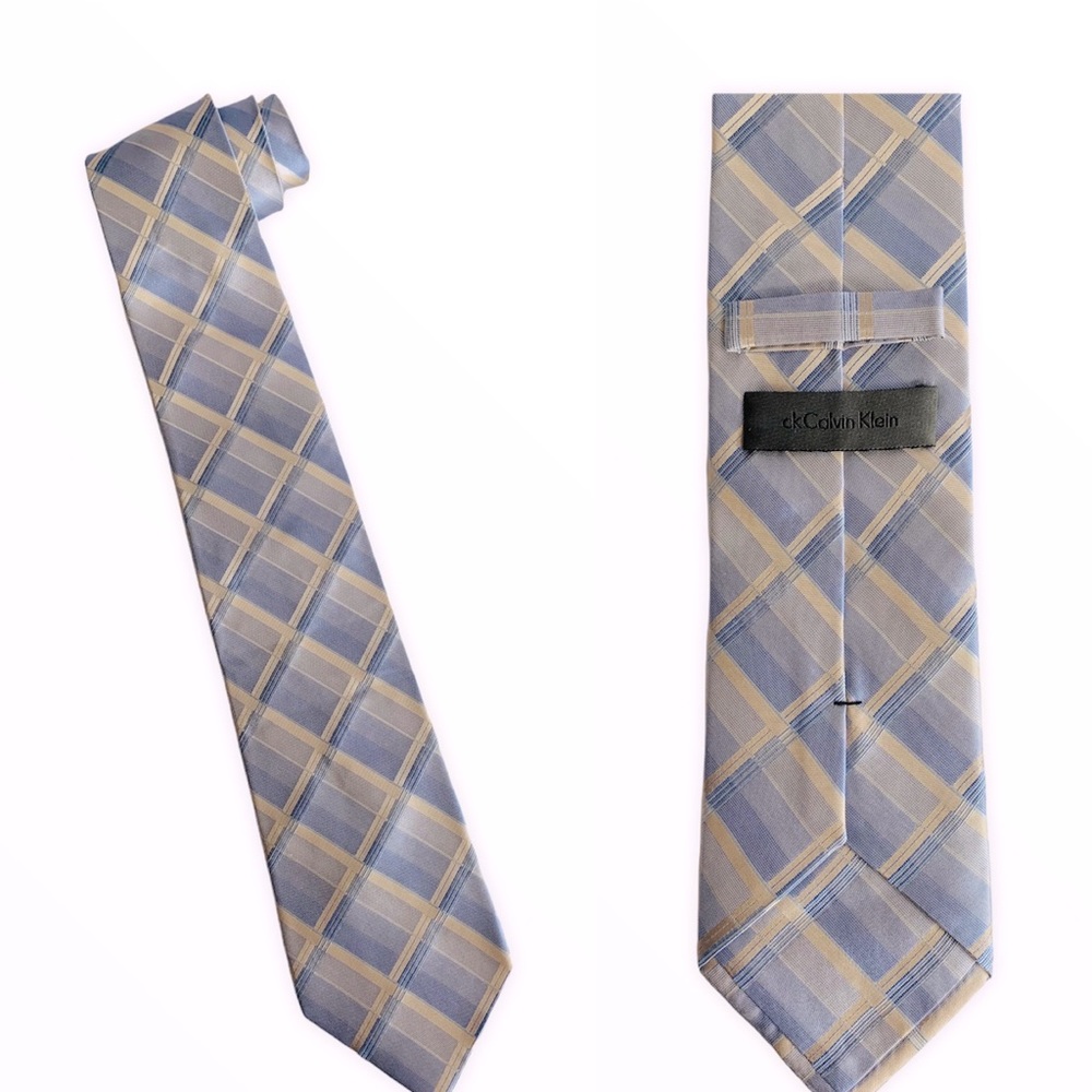Calvin Klein Plaid Necktie